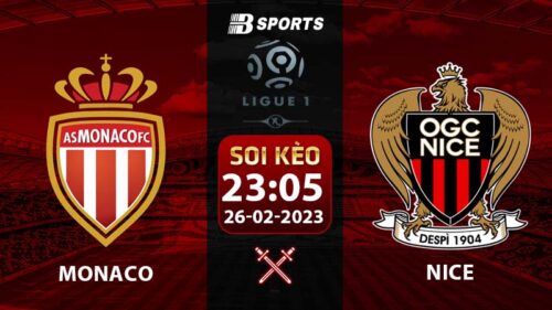 Soi kèo Monaco vs Nice 23h05 26/2 (Ligue 1 2022/23 vòng 25)