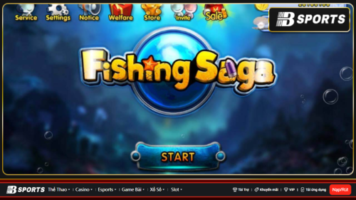 Tựa game bắn cá đổi thưởng fishing saga online