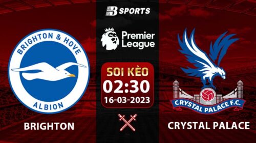 Soi kèo Brighton vs Crystal Palace 16/3 (Ngoại Hạng Anh 2022/23 vòng 8)